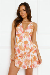 Fabulous In The Spring Mini Dress Orange