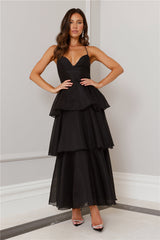 Mysterious Beauty Maxi Dress Black