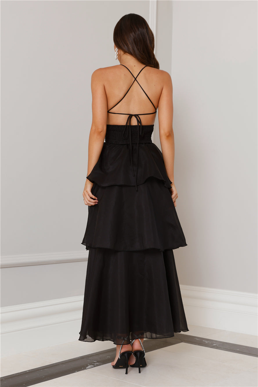 Mysterious Beauty Maxi Dress Black