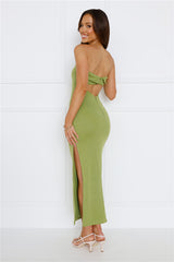 Hot Blooded Maxi Dress Green