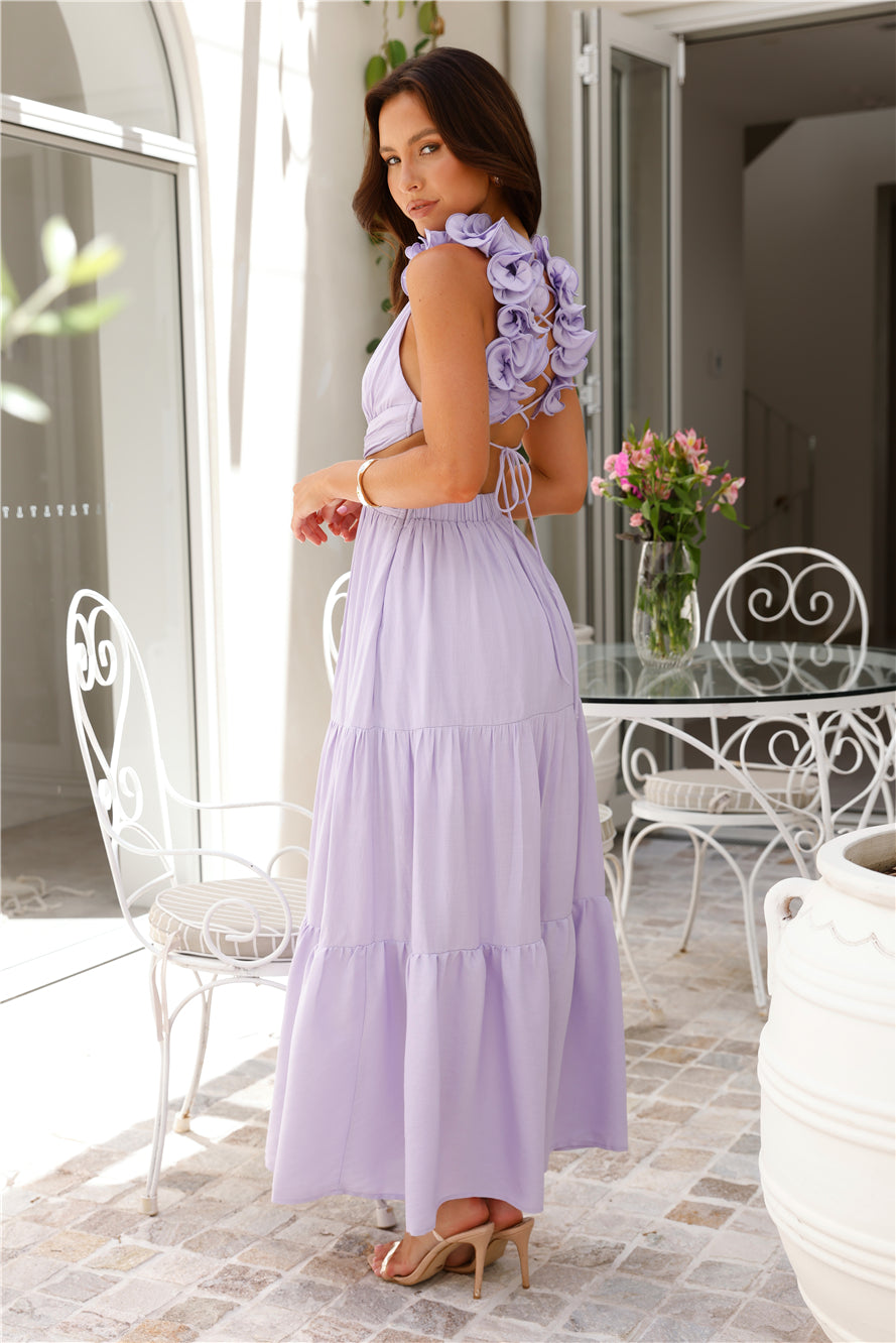 Moonlight Dance Maxi Dress Lilac