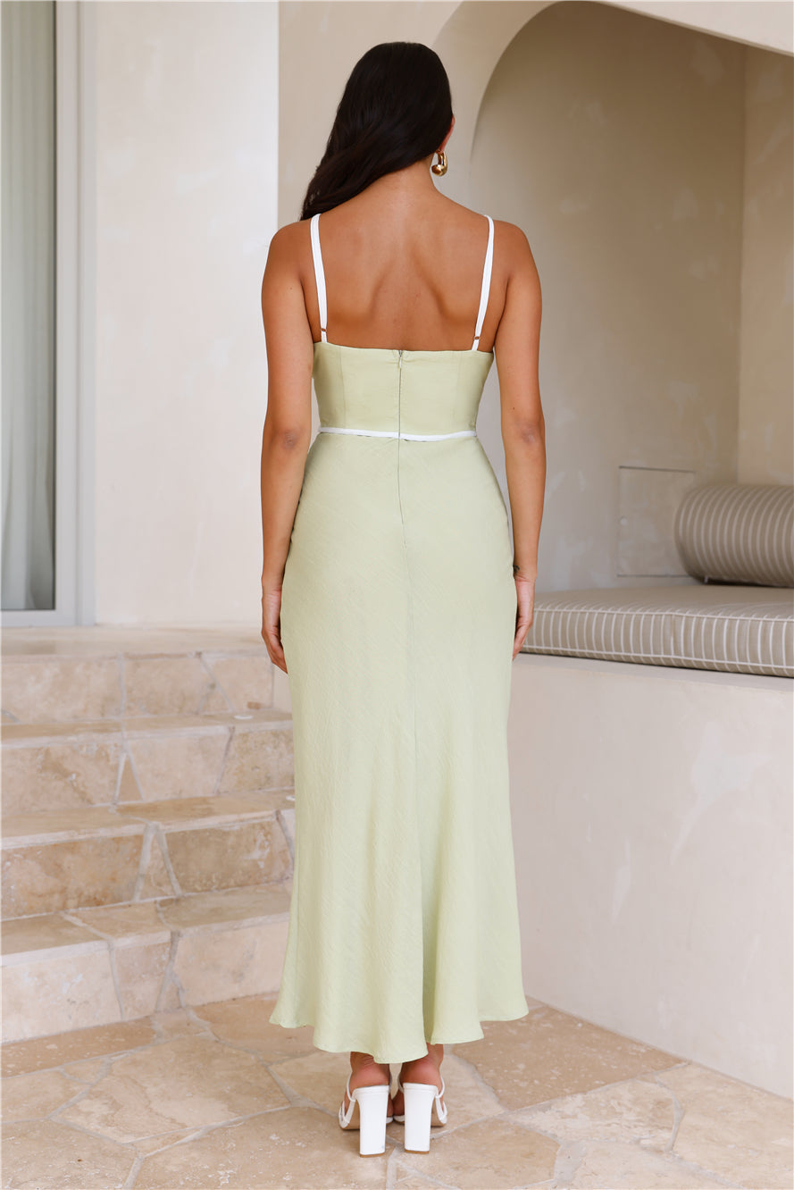 Natural Charm Maxi Dress Sage