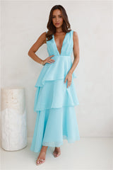 Fashion Zone Maxi Dress Aqua