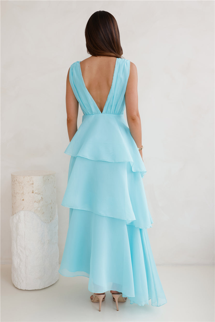 Fashion Zone Maxi Dress Aqua