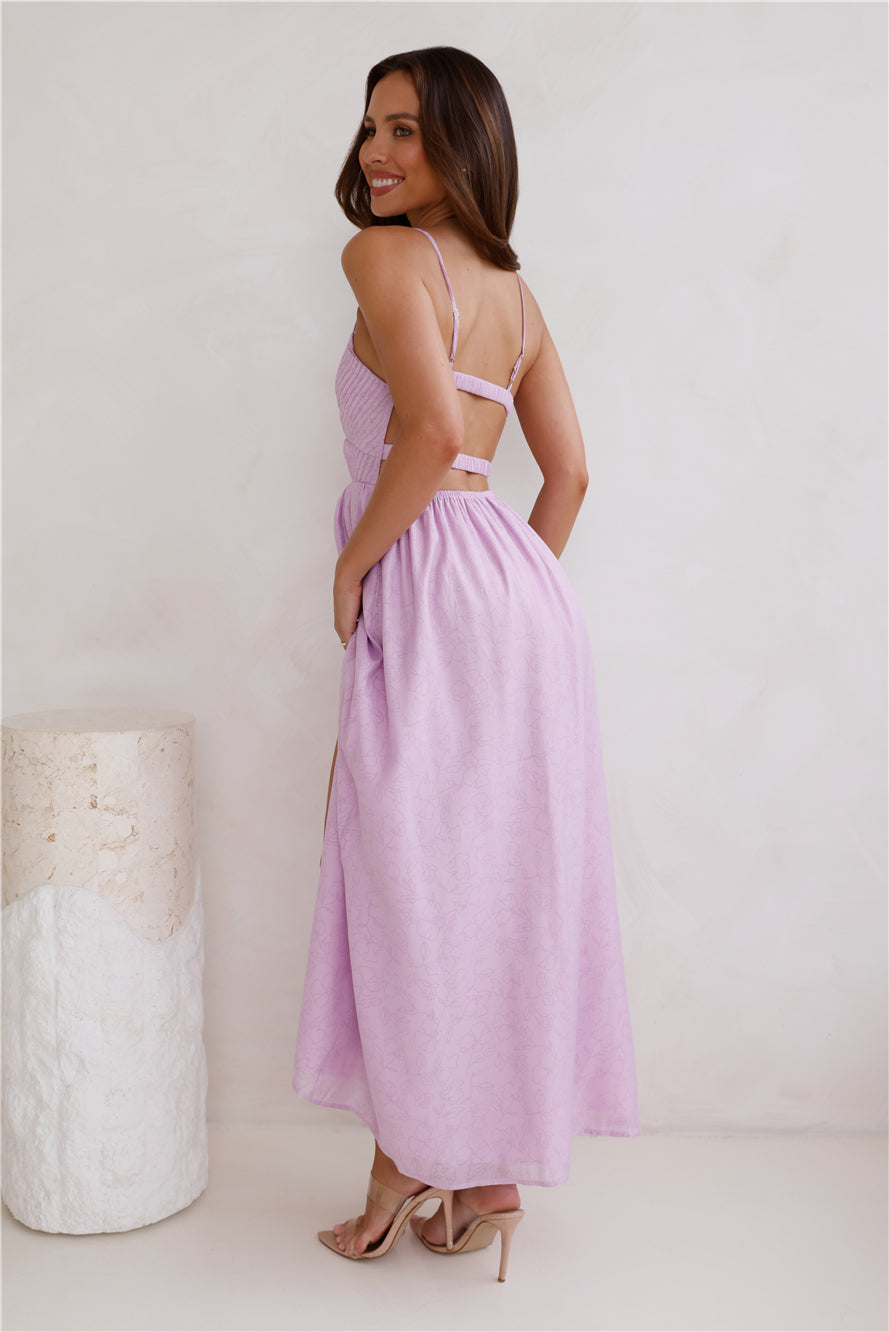 Excited Feelings Maxi Dress Lilac