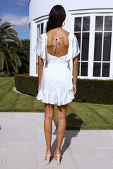 A One Way Ticket Dress White