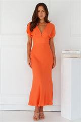 Gilded Maxi Dress Orange