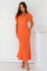 Gilded Maxi Dress Orange