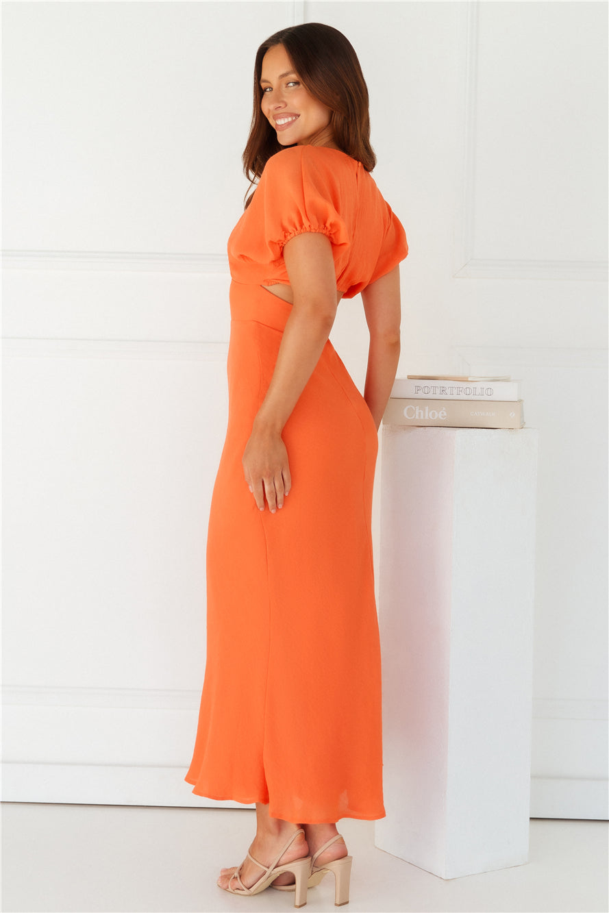 Gilded Maxi Dress Orange