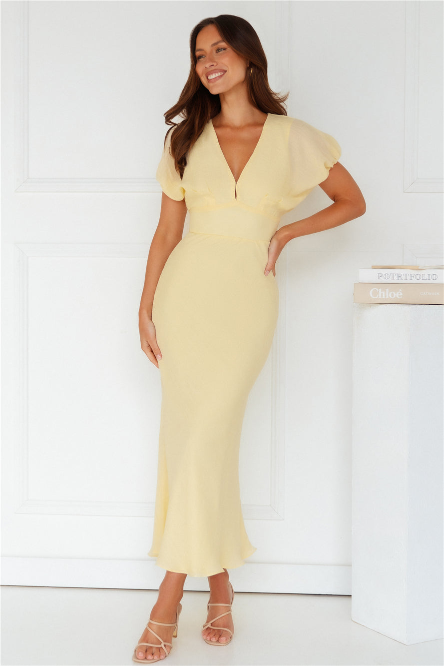 Gilded Maxi Dress Yellow