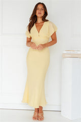 Gilded Maxi Dress Yellow