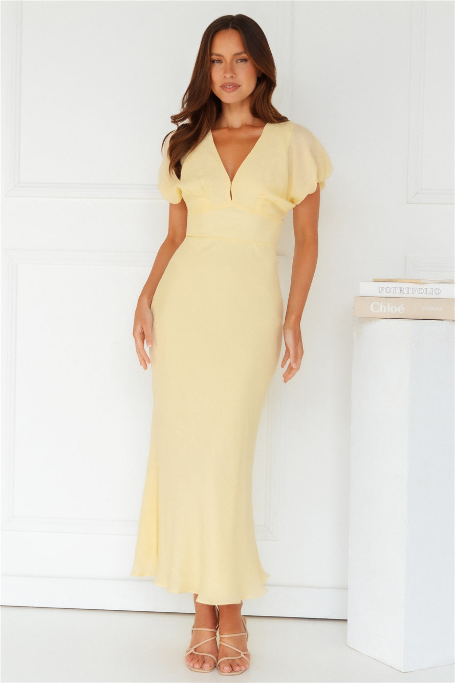 Gilded Maxi Dress Yellow