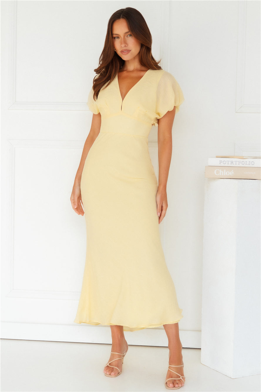 Gilded Maxi Dress Yellow