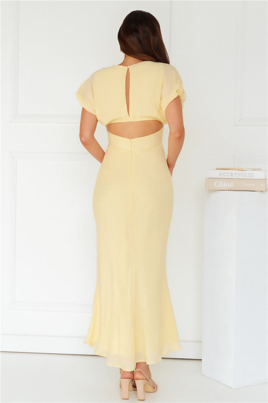 Gilded Maxi Dress Yellow