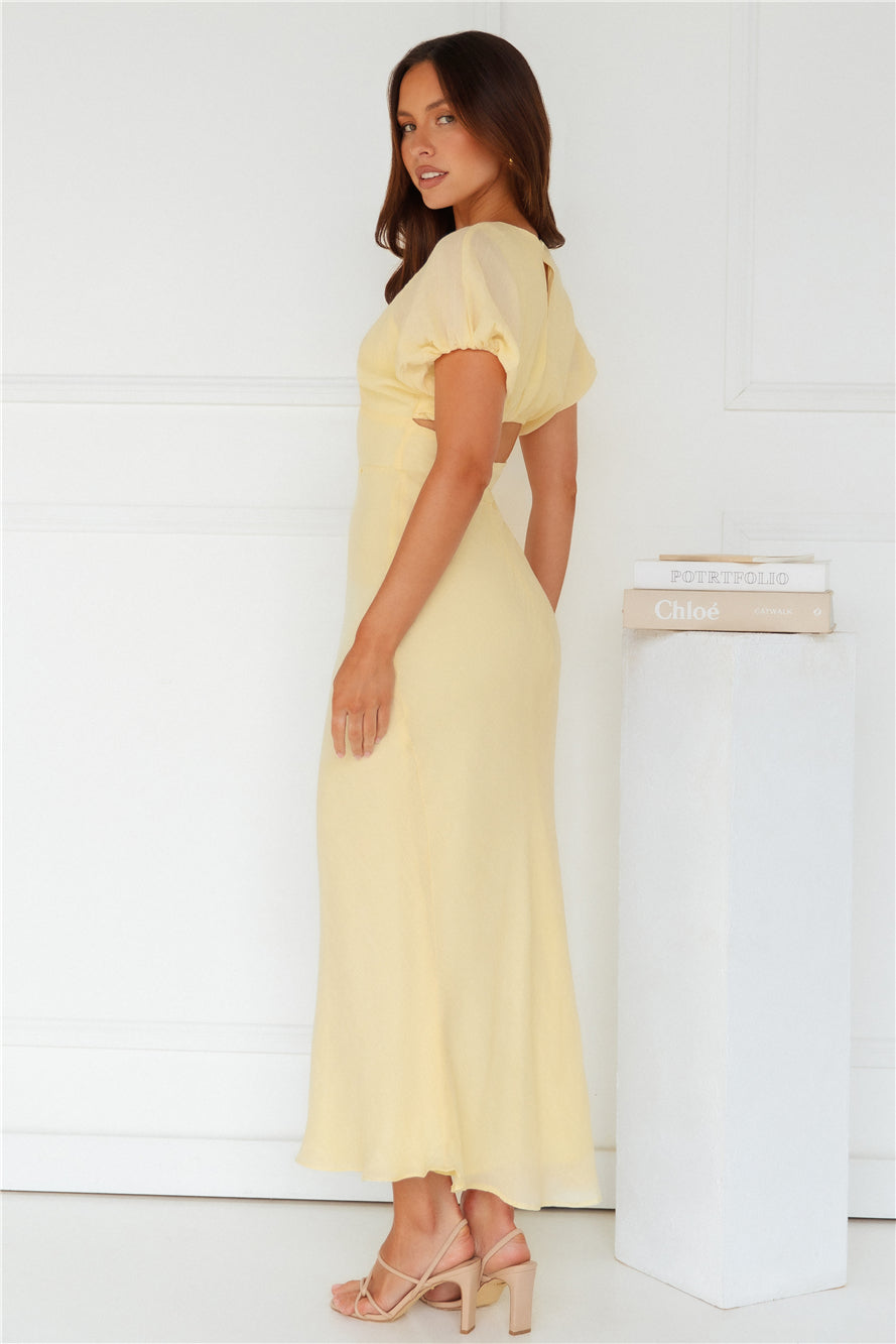 Gilded Maxi Dress Yellow