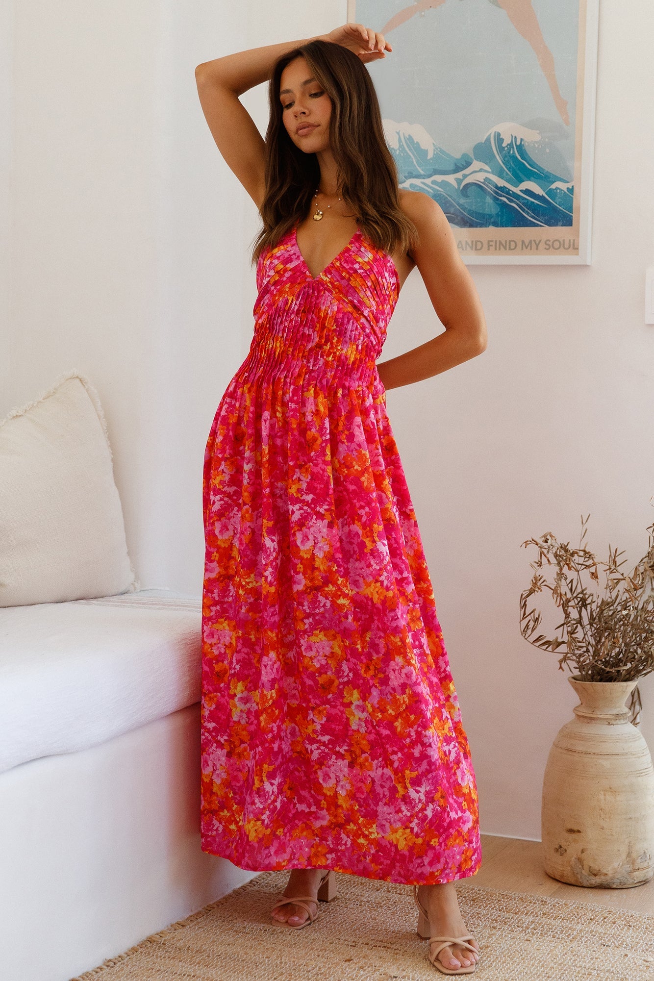 Luxe Ways Maxi Dress Pink