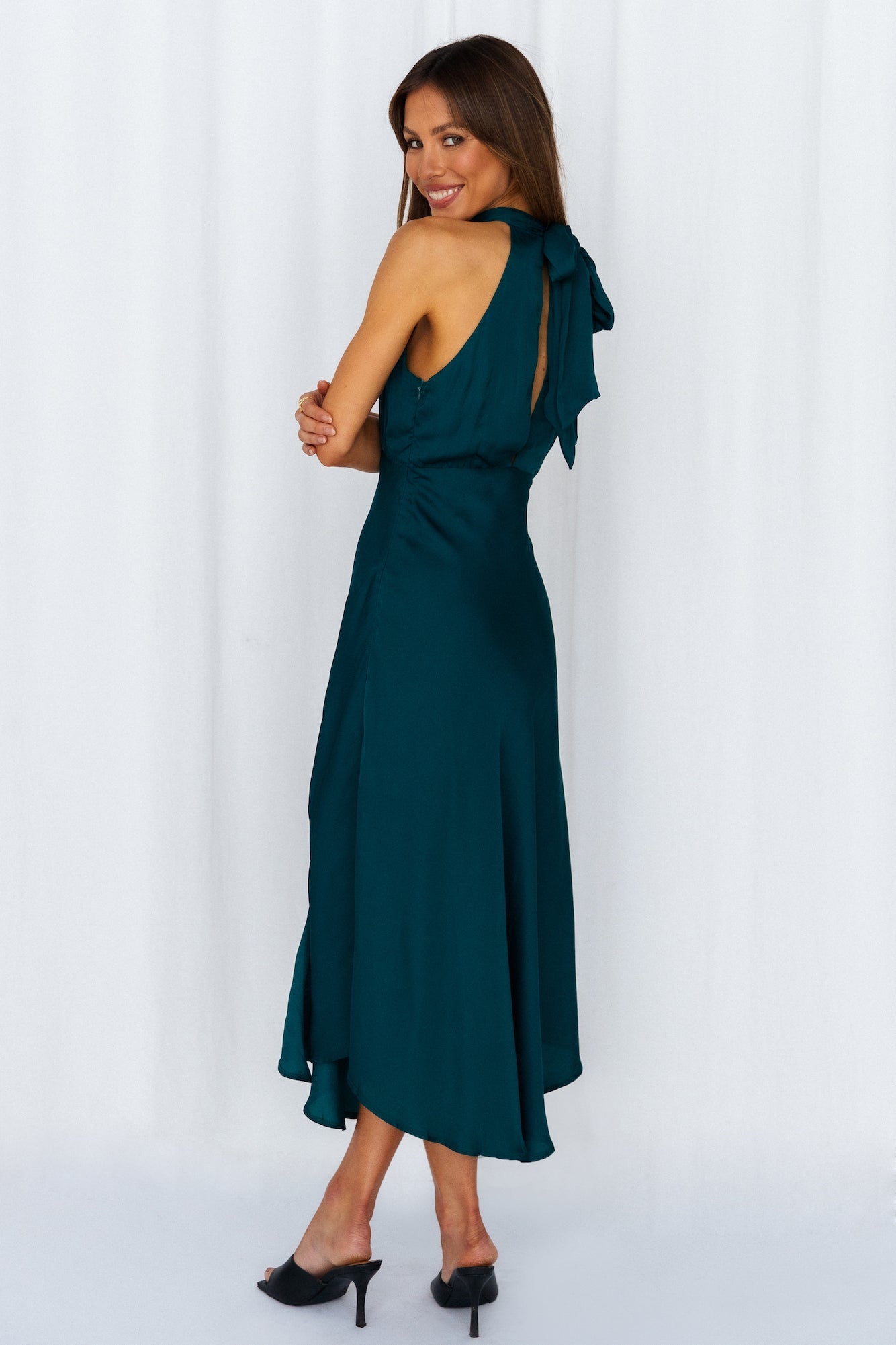 No Tears Here Maxi Dress Forest Green