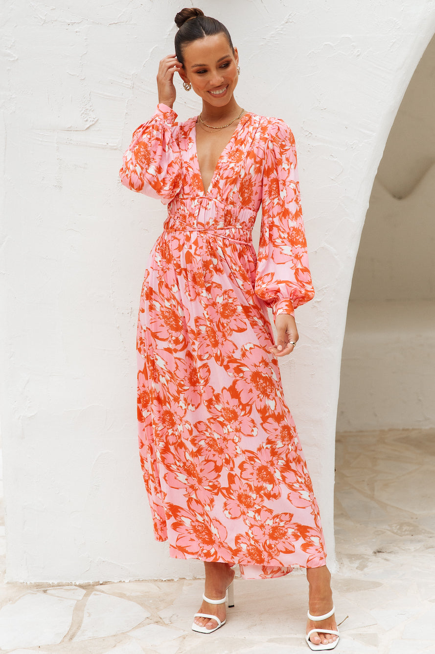 Florally World Midi Dress Floral