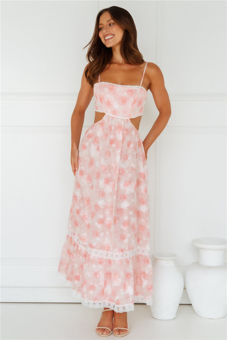 Evelina Maxi Dress Pink