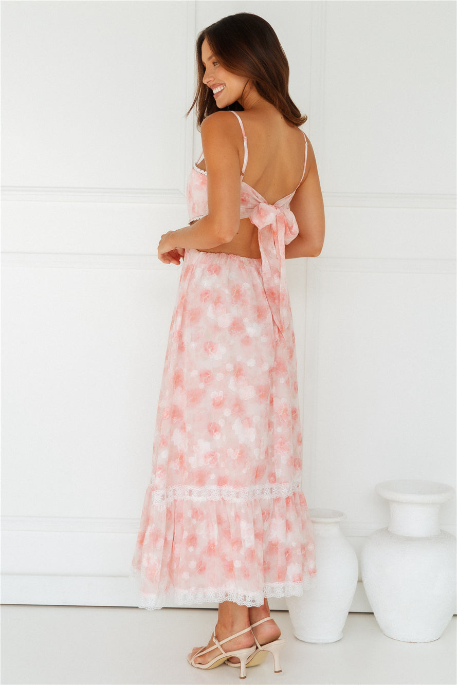 Evelina Maxi Dress Pink