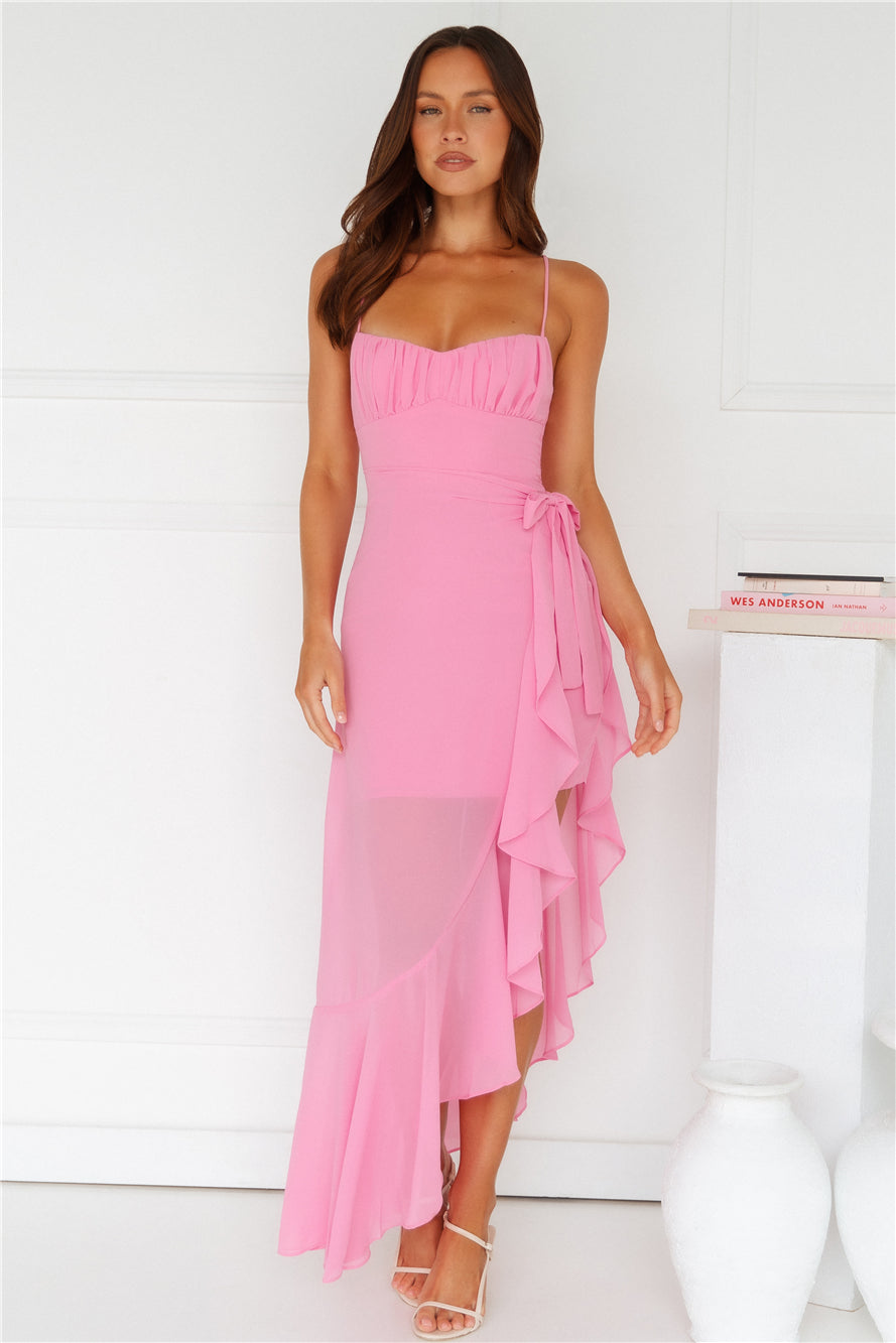 Iconic Night Out Maxi Dress Pink