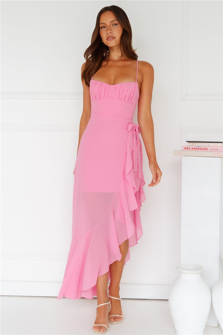 Iconic Night Out Maxi Dress Pink