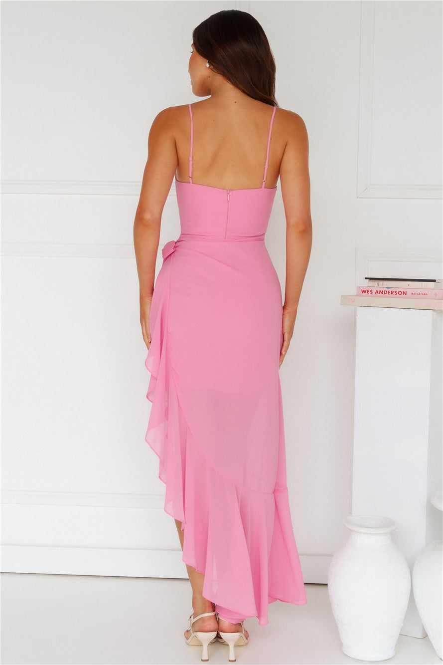 Iconic Night Out Maxi Dress Pink