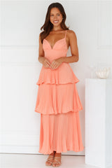 Fashionably Ever After Maxi Dress Peach