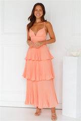 Fashionably Ever After Maxi Dress Peach