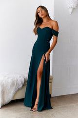 DEAR EMILIA Blushing Cinderella Maxi Dress Green