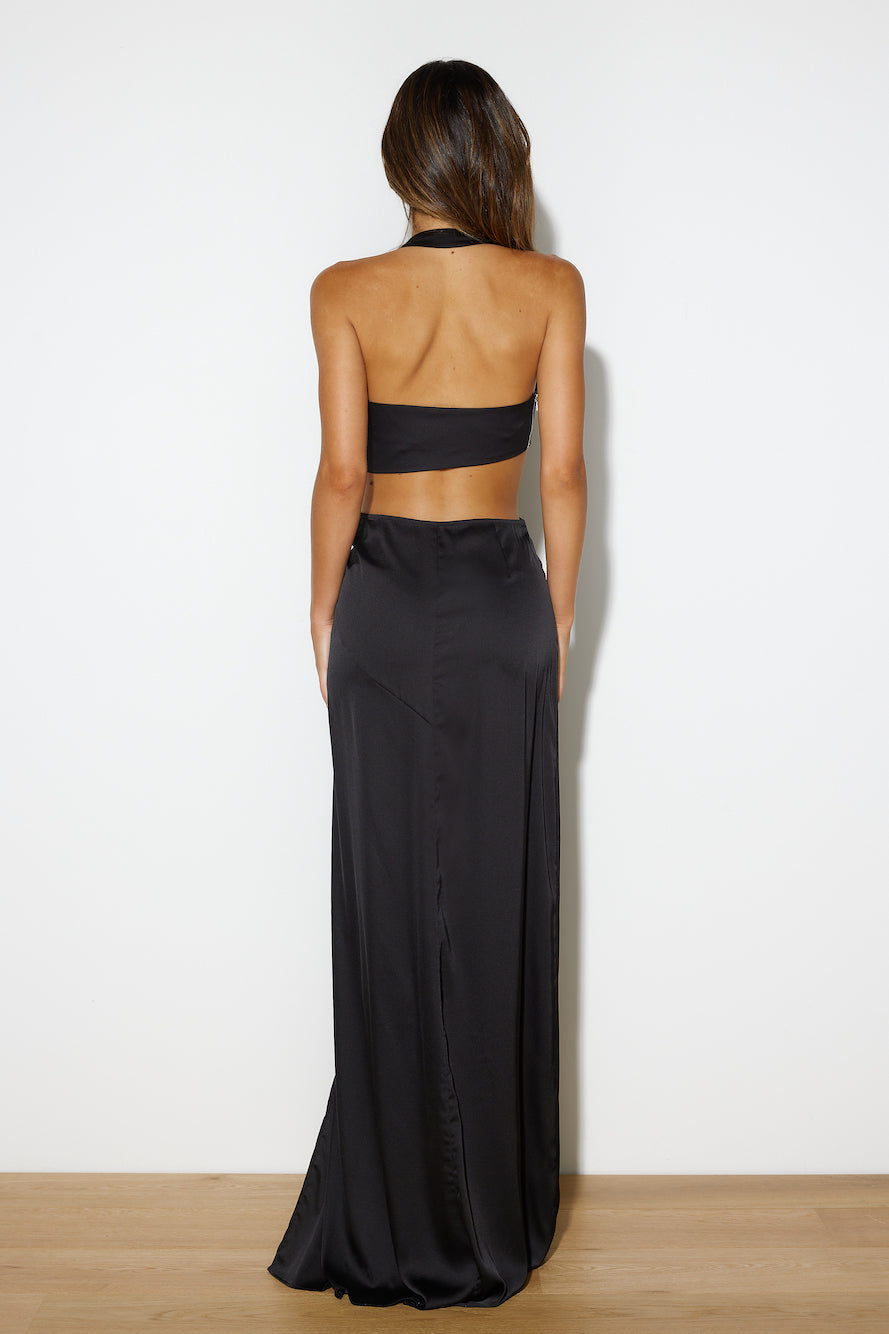 Make Them Stop and Stare Maxi Dress Black