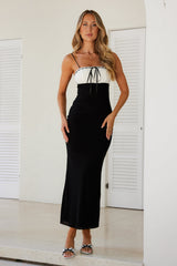 Lovers Romance Mesh Maxi Dress Black