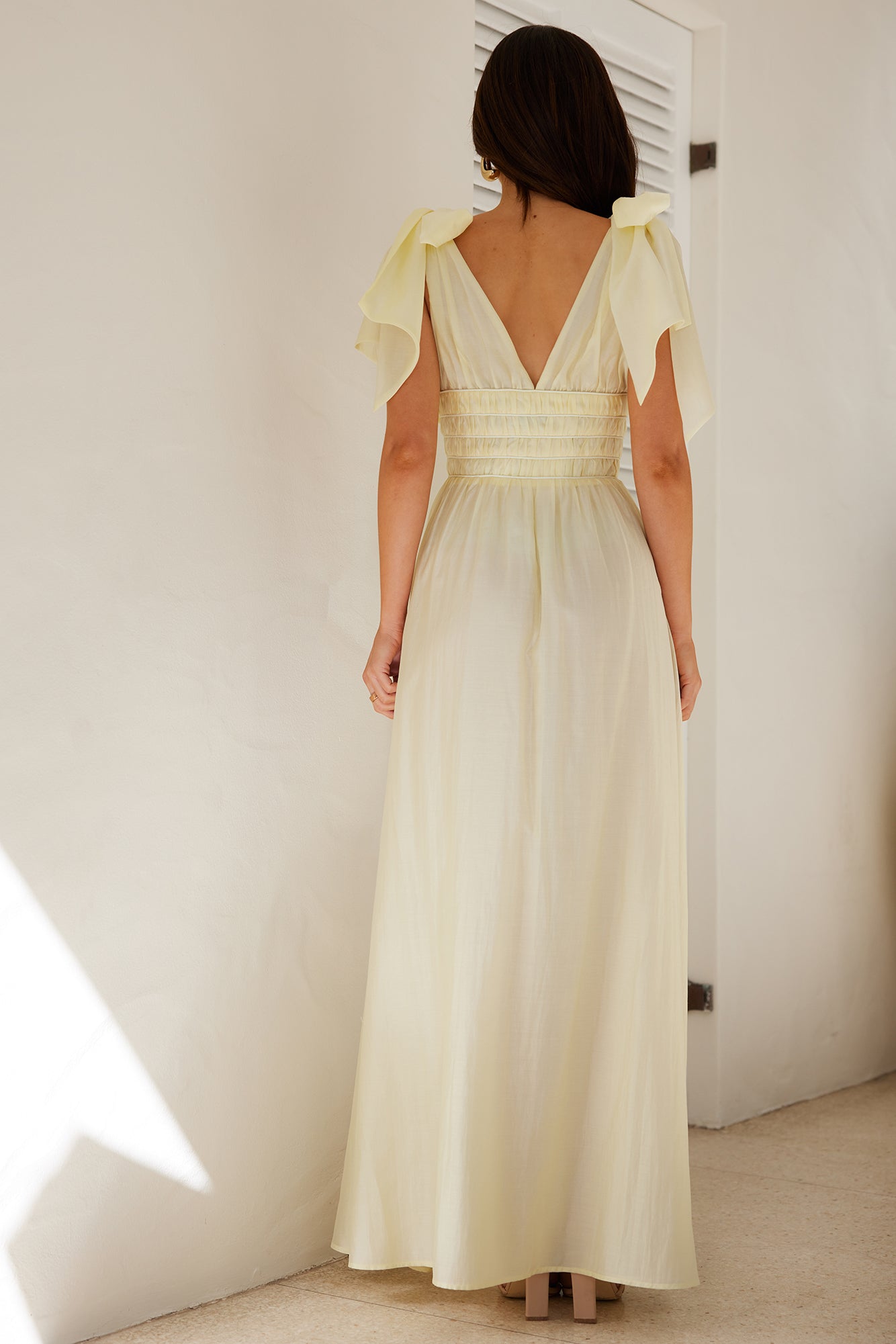 Eyes Of A Goddess Maxi Dress Yellow