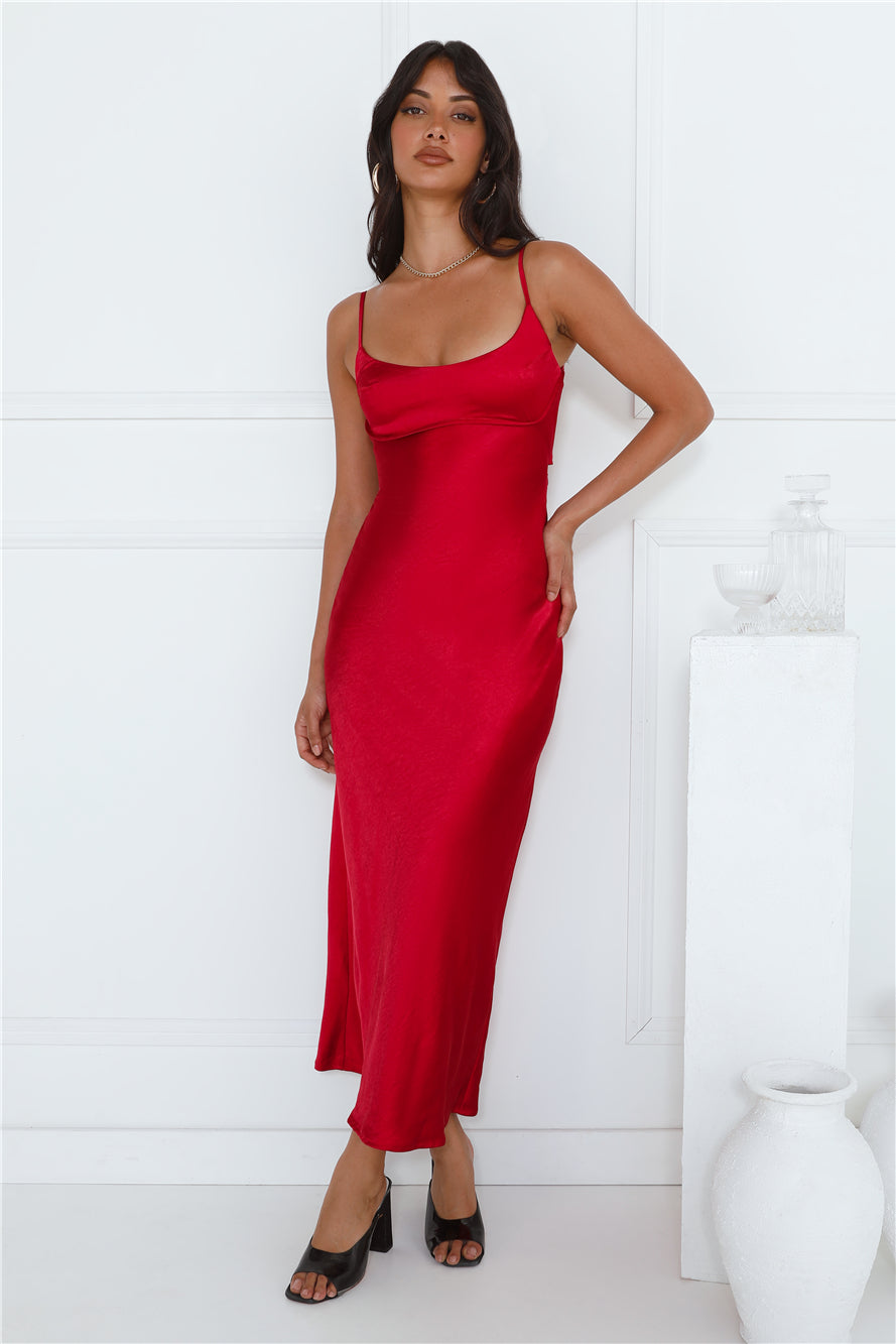 Feels Like Luxe Maxi Dress Wine