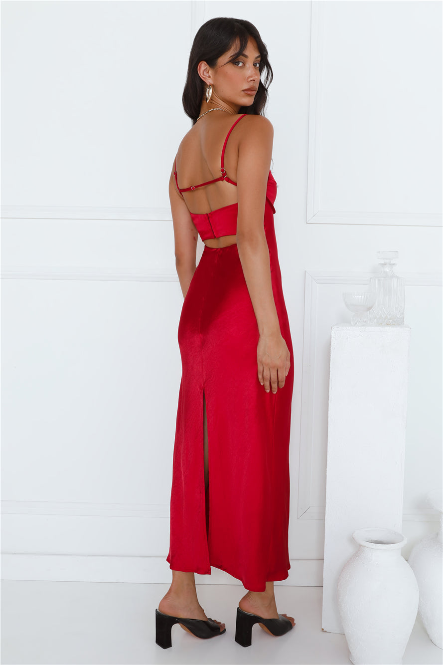 Feels Like Luxe Maxi Dress Wine