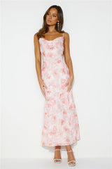 Mystic Splendor Midi Dress Pink