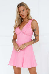 Dream Clouds Mini Dress Pink