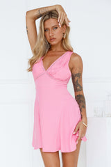 Dream Clouds Mini Dress Pink